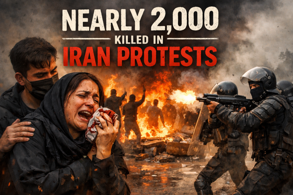 Nearly 2,000 People Killed in Iran Protests as Unrest Grips the Nation